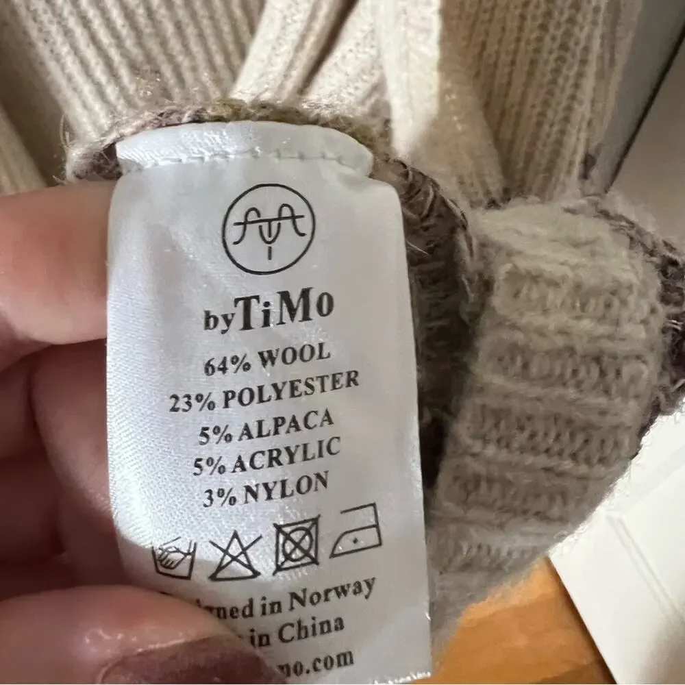 ByTimo Stripe Open-Front Longline Cocoon Cardigan